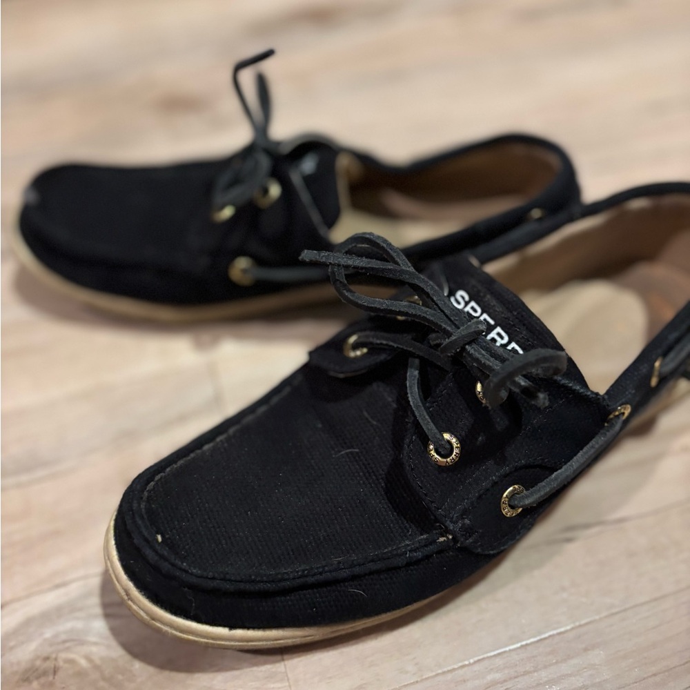 Sperry Black and Tan Boat Shoes - Picture 5 of 5